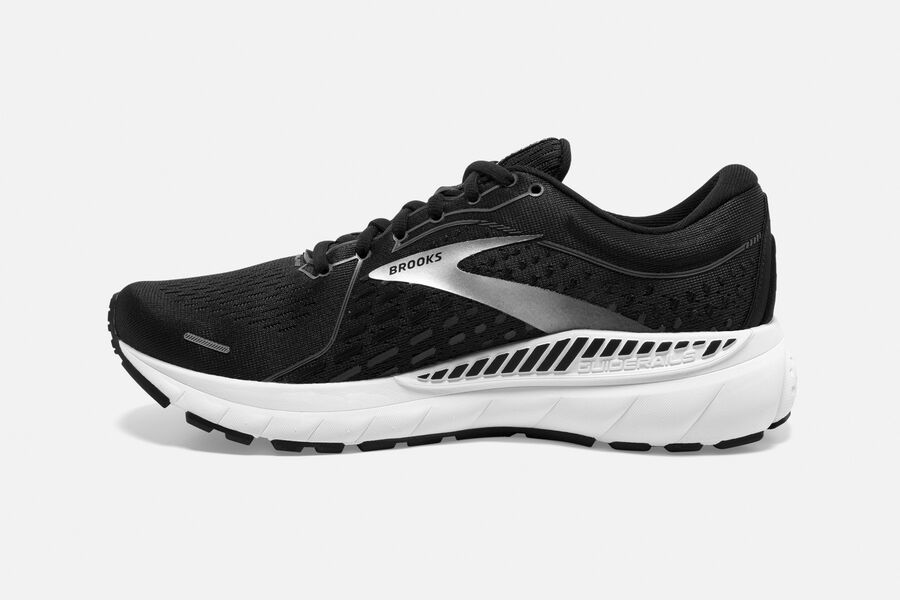 Adrenaline GTS 21 Road Brooks Running Shoes NZ Womens - Black/White - FBMYEU-932